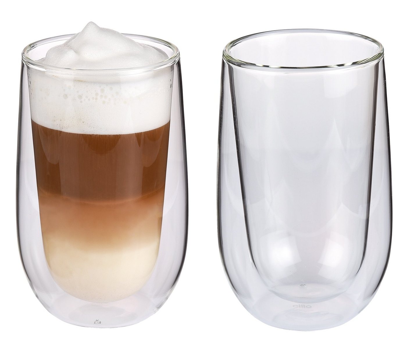 Cilio Thermoglas Espresso Kaffee Milchkaffee Latte Macchiato Gläser cilio VERONA, Borosilikatglas von Cilio