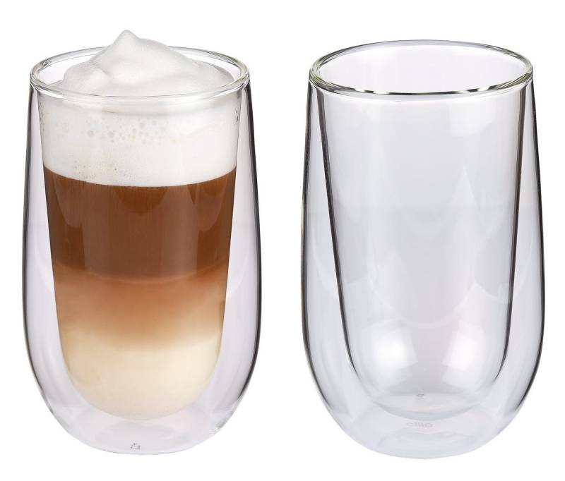 Cilio Thermoglas Espresso Kaffee Milchkaffee Latte Macchiato Gläser cilio VERONA, Borosilikatglas von Cilio