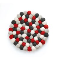 Cilio Untersetzer LANA ROSSO, Wolle von Cilio