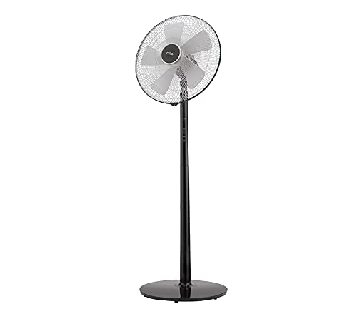 Cilio VENTO PLUS 45 Ventilator, besonders leise, 90° Oszillationsfunktion, 60W, LED Display, Fernbedienung, Schwarz von Cilio