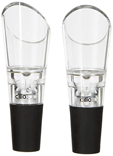 Cilio Weinausgießer schwarz, Edelstahl, 8 x 4 x 9,5 cm, 205091 von Cilio