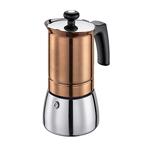 Espressokocher TOSCA 4 Tassen Kaffeebereiter Mokkakanne Induktion Kupfer cilio Espressokocher TOSCA 4 Tassen Kaffeebereiter Mokkakanne Induktion Kupfer cilio von Cilio