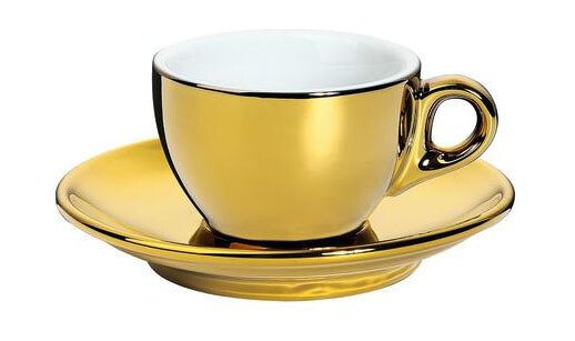 Espressotasse Roma gold           m. Untere von Cilio