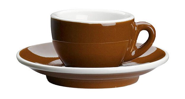 Espressotasse Roma marone         m. Untere von Cilio