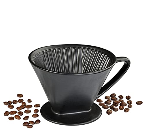 Kaffeefilter Matt Schwarz Permanentfilter Porzellanfilter Größe 4 cilio Kaffeefilter Matt Schwarz Permanentfilter Porzellanfilter Größe 4 cilio von susurrus
