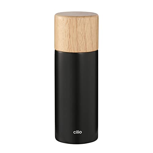 Pfeffer- oder Salzmühle CALABRIA Gewürzmühle Keramikmahlwerk Schwarz cilio von Cilio