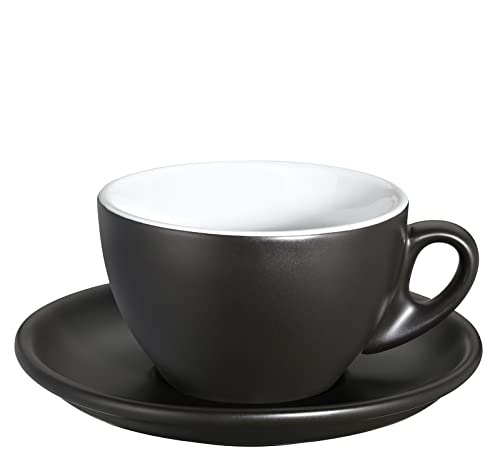 cilio Cappuccinotasse Matt ROMA Porzellantasse mit Untertasse von Cilio