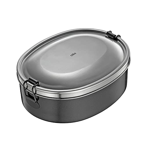 cilio Lunchbox Monte in unterschiedlichen Größen und Farben (schwarz, oval) von Cilio