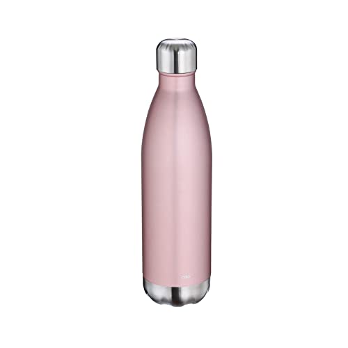 cilio Trinkflasche Edelstahl | 750ml | roségold | auslaufsicher | Thermosflasche auch für kohlensäurehaltige Getränke | hält bis zu 18h warm und 24h kalt, 544152 von Cilio