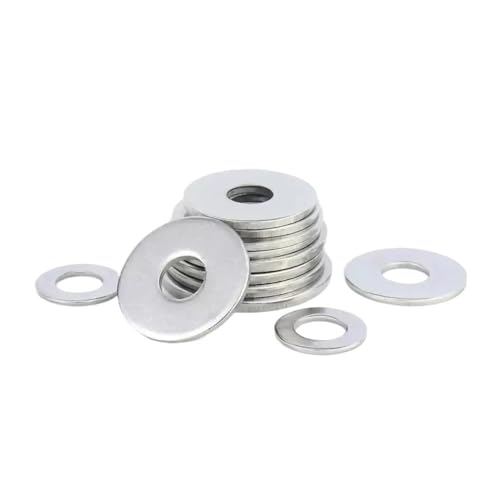 1-10 Stück 304 Edelstahl-Unterlegscheibe M8 M10 M12 M14 Metalldichtung Standardvergrößerung Verdickte Meson-Unterlegscheibe Dicken 1/1.5/2/3/4/6mm Unterlegscheiben Hardware(M14x60x4.0-1pcs) von Cilky
