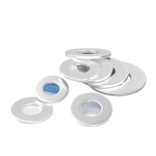 10-100Pcs Aluminium Flache Scheiben Dicht Ring Dichtungen Stecker Öl Dichtung Armaturen M3 M4 M5 M6 M7 M8 Dicke Unterlegscheiben Hardware(M4x10x1mm,50Pcs) von Cilky