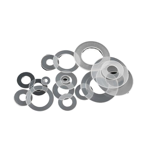 30-100 Stück Kunststoff-Nylon-Unterlegscheibe, flache Distanzscheibe, Dichtungsring, M3 M3.5 M4 M5 M5.8 M6 M8 M10 M12 M14 M16 M18 M20 Unterlegscheiben Hardware(M5.8x14x0.8mm-100pcs) von Cilky
