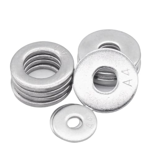 5–50 Stück 304 Edelstahl große flache Unterlegscheibe M3 M4 M5 M6 M8 M10 M12 M14 M16 große einfache Dichtung DIN9021 Hochwertige Metalldichtungen Unterlegscheiben Hardware(M10 10PCS) von Cilky