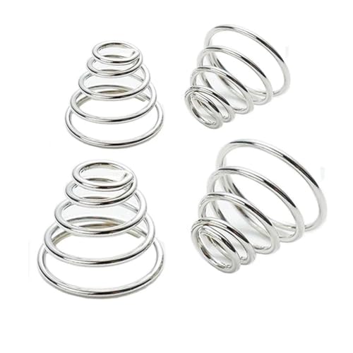 Cilky 10 Stück 304 Edelstahl Turmfeder Kegeldraht Druckfedern Konischer Kegeldurchmesser 0,3 mm 0,4 mm 0,5 mm 0,6 mm 0,7 mm 0,8 mm Small Springs Compression ( Size : 10pcs 0.7*6-12*15mm ) von Cilky