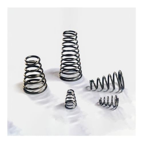 Cilky 10 Stück Kegeldruckfedern, Turmfedern, konische Kegeldruckfedern, Federstahl/Edelstahl-Druckfeder Small Springs Compression (Size : 10pcs 0.6 * 4.5-8.5 * 11mm) von Cilky