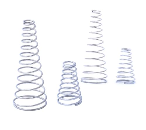 Cilky 10 Stück Turmfeder 304 Edelstahl konische Druckfedern Kegeldruckfeder Länge 5-30 mm Small Springs Compression (Size : 10pcs 0.8 * 12-20 * 30mm) von Cilky