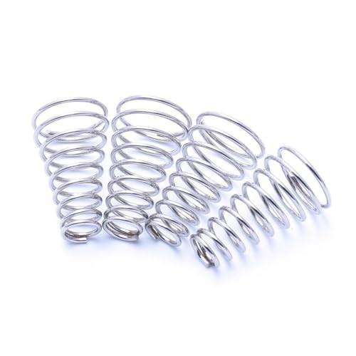 Cilky 10 Stück Turmpagodenfeder 0,3–0,8 mm Draht kleine konische Druckkompressionsfeder Small Springs Compression (Size : 10pcs 0.7 * 6-12 * 15mm) von Cilky