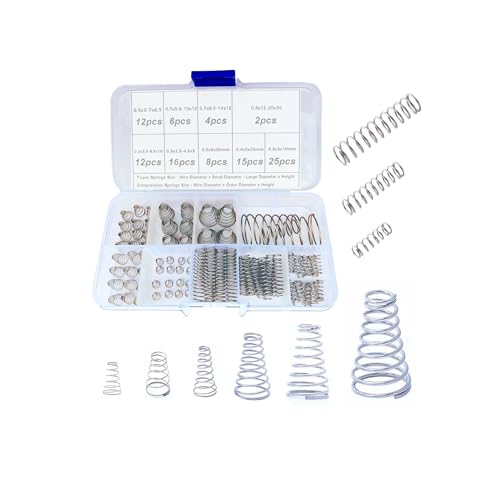 Cilky 100pcs Conical Spring Tower Spring Contact Compressed Battery Spring 304 Stainless Steel Wire Diameter 0.3-0.8mm Height 5-30mm Small Springs Compression Cilky 100pcs Conical Spring Tower Spring Contact Compressed Battery Spring 304 Stainless Steel Wire Diameter 0.3-0.8mm Height 5-30mm Small Springs Compression von Cilky