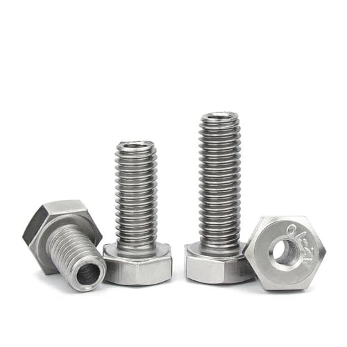 Cilky Metallschrauben 1/2/5 Stück M4 M5 M6 M8 M10 M12 M14 M16 M20 304 Edelstahl Außensechskant Hohlschraube Hohlbolzenmaske Maschine Durchgangslochschraube(M16x70 (1pc)) von Cilky