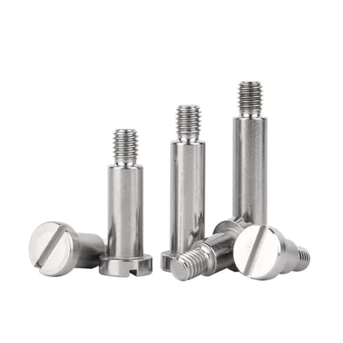 Cilky Metallschrauben 2/5 Stück M2 M2,5 M3 M4 M5 M6 304 Edelstahl Schlitz Schlitz Positionierung Schulter Schritt Schraube Stecker Schraube Lagerbolzen(5mm,(D3) M2 x5Pcs) von Cilky