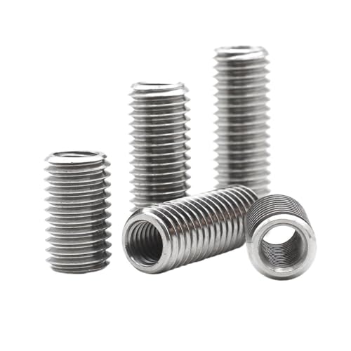 Metallschrauben 2-5 Stück 304 Edelstahl Innen- und Außengewindemutter M4 M5 M6 M8 Gewindeadapter Einsatzschraubenschutzmuttern(12mm,M6xM8 (5pcs)) von Cilky