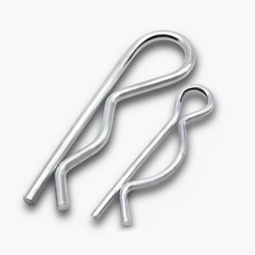 Splint-Federverschluss, Haltestifte, R-Clips, robuste Edelstahl-Splint-Haarnadel zur Verwendung auf Anhängerkupplungsbolzen, mehrere Größen M1 M1,2 M1,6 M1,8 M2 M3 M4 M5 M6 Splinte ( Size : 50pcs -- M Splint-Federverschluss, Haltestifte, R-Clips, robuste Edelstahl-Splint-Haarnadel zur Verwendung auf Anhängerkupplungsbolzen, mehrere Größen M1 M1,2 M1,6 M1,8 M2 M3 M4 M5 M6 Splinte ( Size : 50pcs -- M von Cilky