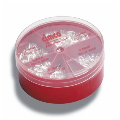 Aderendhülsen-Sortiment, 0,5-0,75-1-1,5-2,5mm², nicht isoliert, 6/7mm lang von Cimco