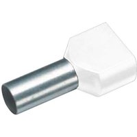 Cimco 18 2432 Zwillings-Aderendhülse 0.75mm² Teilisoliert Weiß 100St. von Cimco