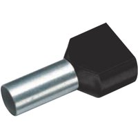Cimco - 18 2472 Zwillings-Aderendhülse 1.5 mm² Teilisoliert Schwarz 100 St. von Cimco