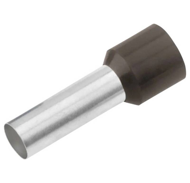 Cimco Aderendhülsen Cimco 187013 Aderendhülse 1.5 mm² Teilisoliert Schwarz 100 St., Isol.Aderendh. 1,5mm²x10mm,schwarz von Cimco