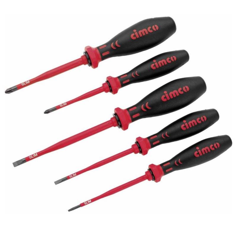 Cimco Schraubendreher 1000 V Elektriker-Schraubendrehersatz SLIM 117850 Cimco Schraubendreher 1000 V Elektriker-Schraubendrehersatz SLIM 117850 von Cimco