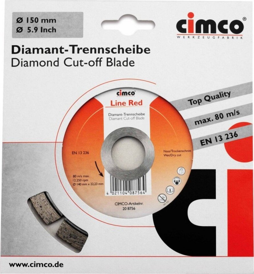 Cimco Steinbohrer Cimco Diamanttrennscheibe 208756 von Cimco