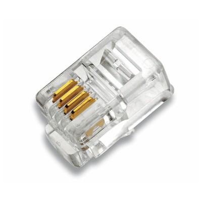 Modularstecker RJ10 4/4, ungeschirmt für flexible Leiter, Flach- und Rundk von Cimco