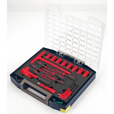 Werkzeug-Box 20-teilig Elektro 2x PH 2x PZ 2x Schlitz 1x Steckeinsatz von Cimco