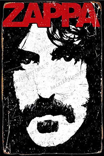 Cimily Frank Zappa II Vintage Blechschilder Zinn Poster Retro Metallschild Plaque Art Wanddekoration 8 × 12 Zoll von Cimily