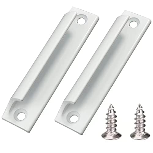 Cimown 2 Stück Aluminiumlegierungsgriff | Schiebetürgriff | Balkontürgriff | Schrankschubladengriff | Terrassentürgriff | Für Fenster, Möbelbeschläge mit Schrauben von Cimown