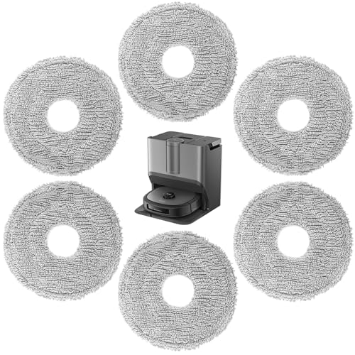 6er Pack Mopptücher Ersatzteile für Dreame L10 Ultra / L10s Ultra Staubsaugerroboter/L10s Pro,Aufgerüstet Verdickt Waschbaren Mikrofaser Nasses Wischtücher Zubehörset 6er Pack Mopptücher Ersatzteile für Dreame L10 Ultra / L10s Ultra Staubsaugerroboter/L10s Pro,Aufgerüstet Verdickt Waschbaren Mikrofaser Nasses Wischtücher Zubehörset von Cimown