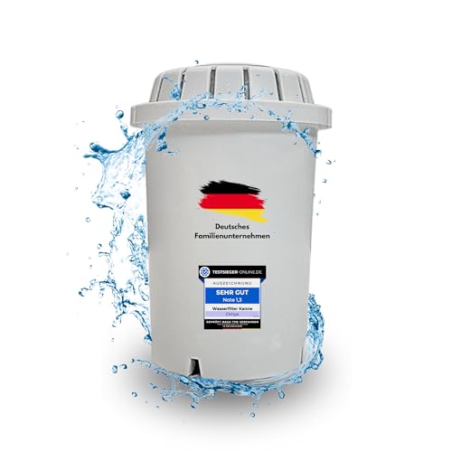 CIMYA Wasserfilter Trinkwasser | 2 Monatsfilterkartusche [AKTIVKOHLE] Wasserentkalker Wasserenthärter Leitungswasser Filter Tischwasserfilter (1) von Cimya