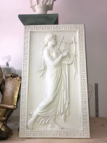 3D Relief Wandrelief Medusa Mäander Wandbild Bild Kopf Taler Griechische Antik Barock Stil Retro Vintage Rokoko zum Aufhängen Handbemalt von Cinar