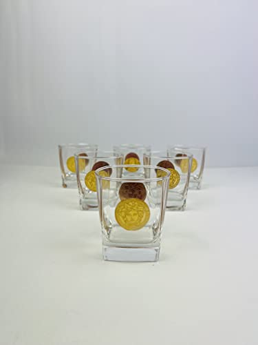 Cinar Whisky Gläser, 6er-Set Whiskyglas, Whiskygeschenke für Männer Scotch Lovers, Stilglaswaren für Bourbon, Rumgläser, Bar Whiskyglasbecher Geschenke Für Männer von Cinar