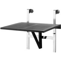 Cinas Balkonklapptisch, (BxL): 65 x 51 cm, mattschwarz von Cinas