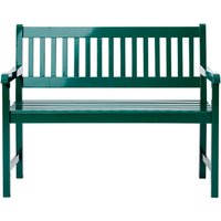 Cinas Gartenbank »Brighton«, 2er, Mahogany Grün, (LxHxT): 108 x 89 x 59 cm - gruen von Cinas