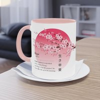 Japanese Quote Design Wabi Sabi Kaizen Ikigai Mug 11Oz Kaffeetasse Home Office Minimal Design Gift For Co Worker Kaffeebecher Motivation von CincerelyYoursShop