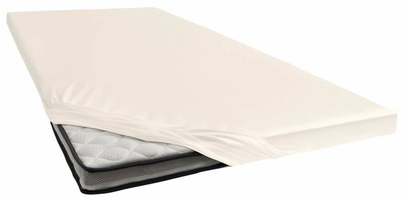 Cinderella Spannbettlaken Topper-Spannbettlaken (bis 15 cm), Jersey, Gummizug: rundum, (1 Stück), Elastizität für ein glatt bezogenes Bett, bis 15cm Höhe von Cinderella