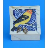 Tanager Bird Handgemachte Fliese, Kunst Und Handwerk Mission Style Tile, 4 " von CindySearles