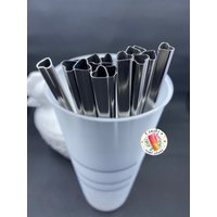 Herz-Form-Edelstahl-Metalltrinkhalm One Straw Silber Geschenk Für Ihre Mutter Kindermädchen Lehrer Nachbar Schwester von CindysSimpleWhimsy