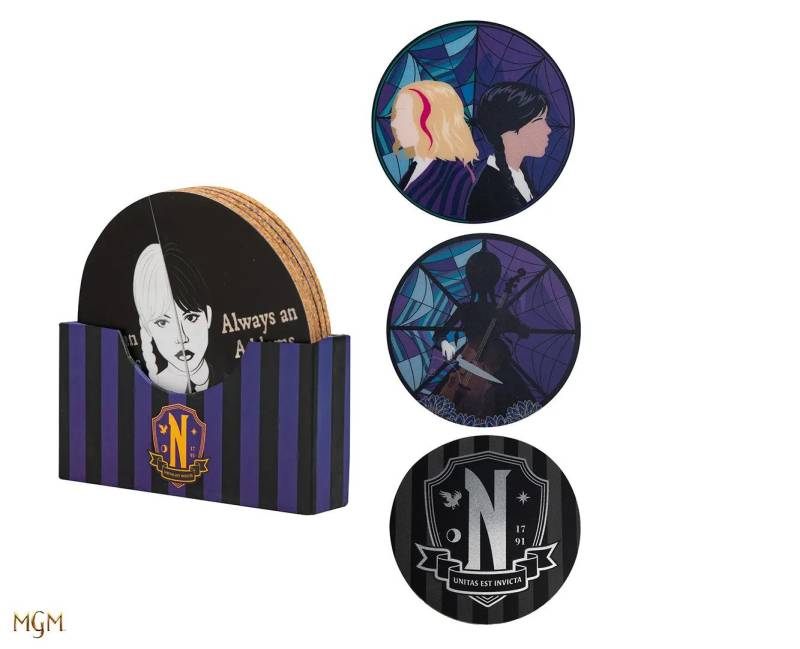 Cinereplicas Getränkeuntersetzer Untersetzer 4er-Set Wednesday, 4-tlg. Cinereplicas Getränkeuntersetzer Untersetzer 4er-Set Wednesday, 4-tlg. von Cinereplicas