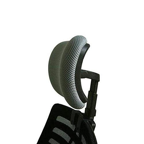 Cingc Verstellbare Kopfstütze für Bürostuhl, drehbar, Nackenwirbelsäule, Rückenstütze für ergonomischen, hochdrehbaren Chefsessel, schwarz, 2,2 cm Befestigungsclips von Cingc