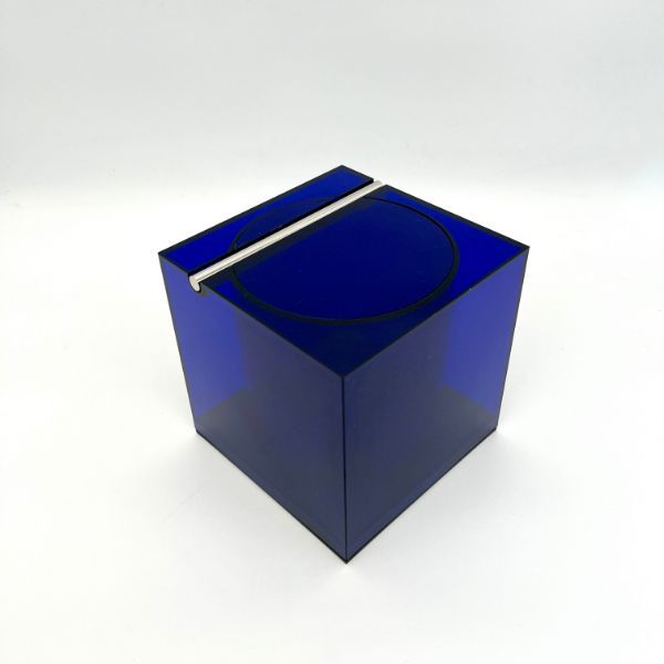 Blauer OPI Design Eiseimer von Franco Bettonica aus den 70er Jahren, Cini&Nils von Cini&Nils