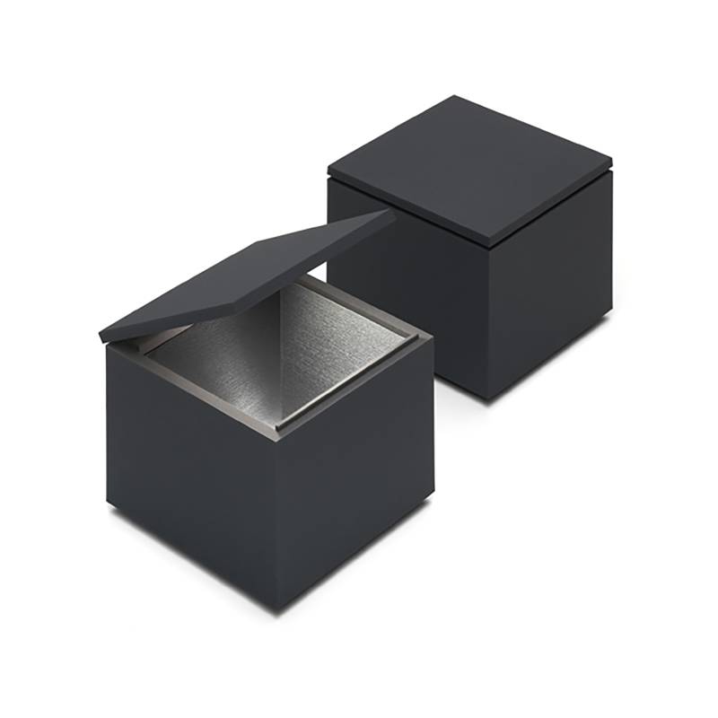 Cini & Nils - Cuboluce Wireless LED Akkuleuchte - anthrazit/seidenmatt lackiert/LxBxH 10x10x11cm/100-240V/2W/260lm/2700K/CRI90/Lithium Ionen Akku/mit. von Cini & Nils